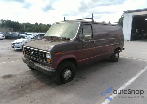 1987 Ford Econoline E350 Van из США, поврежденный, VIN 1FTJE34H0HHB20885
